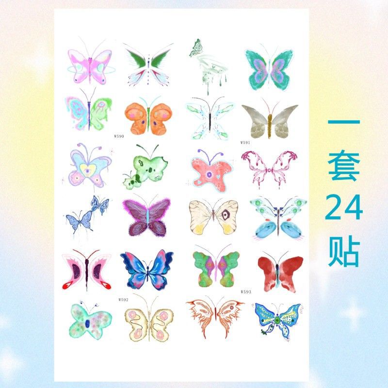 butterfly temporary tattoo sticker