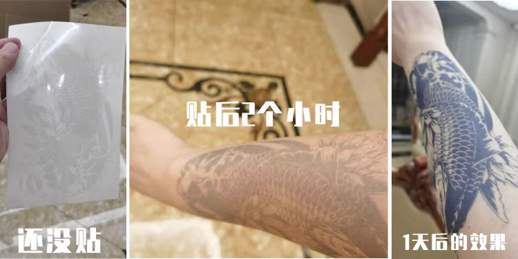 herbal temporary tattoo sticker adult fake look real long lasting