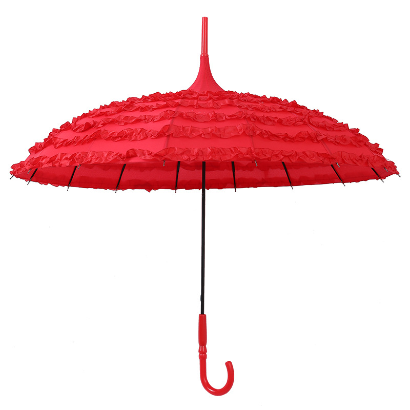 7 ruffles frill princess umbrella parasol