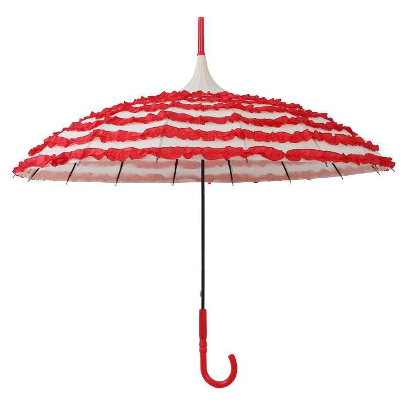 7 ruffles frill princess umbrella parasol