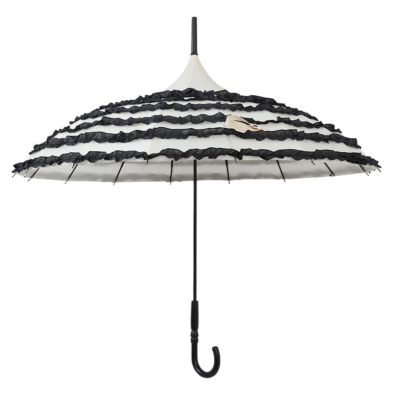 7 ruffles frill princess umbrella parasol