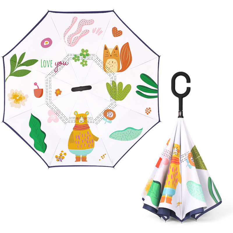 custom printed inverted umbrella all-over personalized no minimum