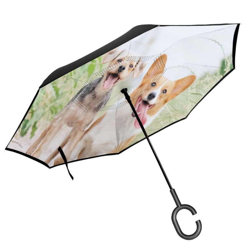 custom printed inverted umbrella all-over personalized no minimum