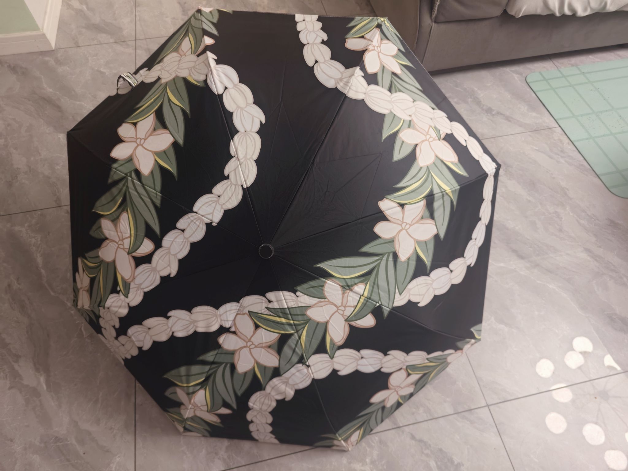 custom printed umbrella all over personalized auto open close 3-fold