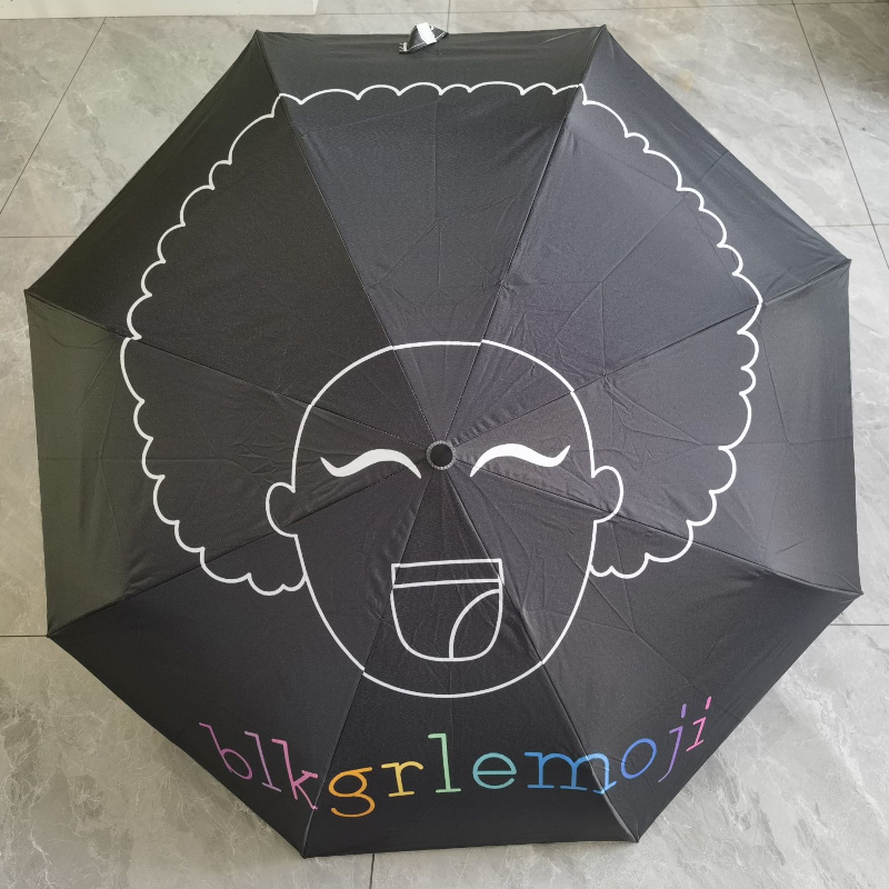 custom printed umbrella all-over 3-fold manual personalized