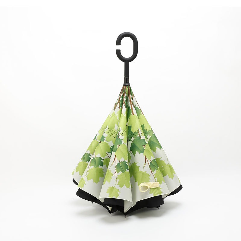 green leaves inverted umbrellas upside down reverse wholesale