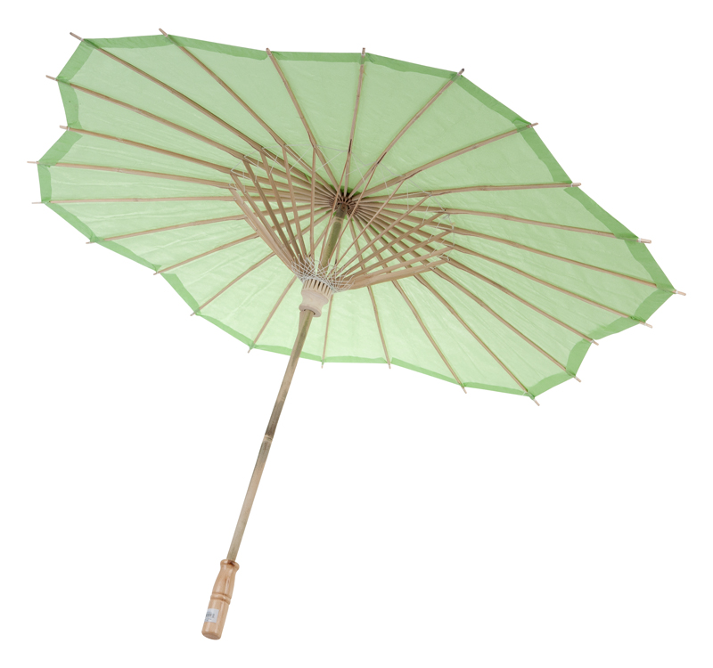 light lime scalloped blossom flower solid color paper parasols umbrellas wholesale