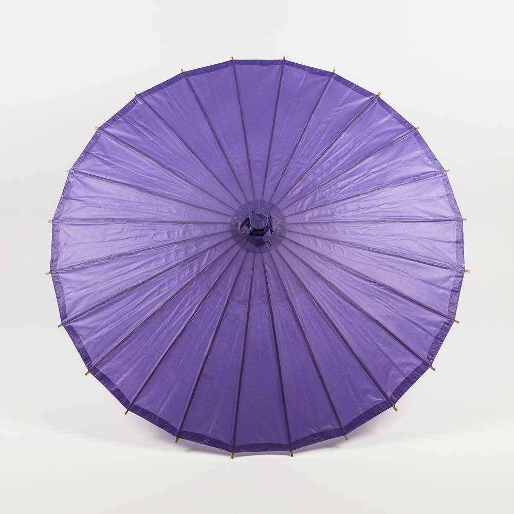 purple paper parasols, wedding bridal umbrellas wholesale