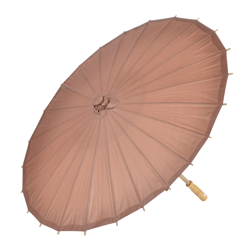 brown paper parasols, wedding bridal umbrellas wholesale