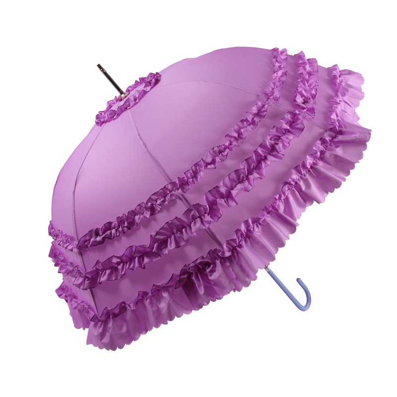 Purple Umbrella with Frills