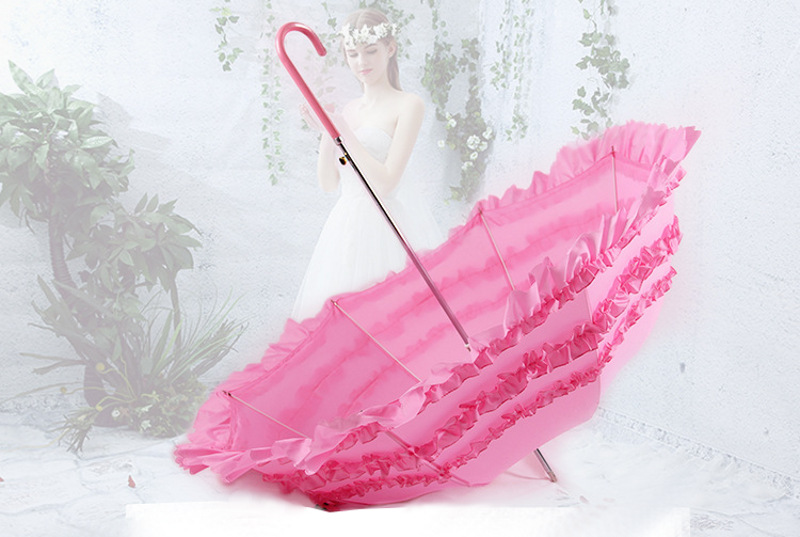 Wedding Umbrella with 3 Ruffles