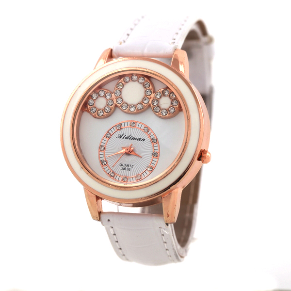 Leather Quartz Watch for Ladies