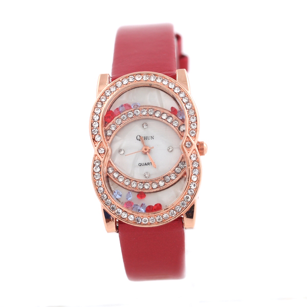 Leather Quartz Watch for Ladies