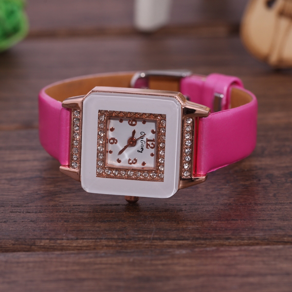 Leather Quartz Watch for Ladies