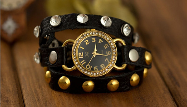 Long Leather Strap Watch for Ladies