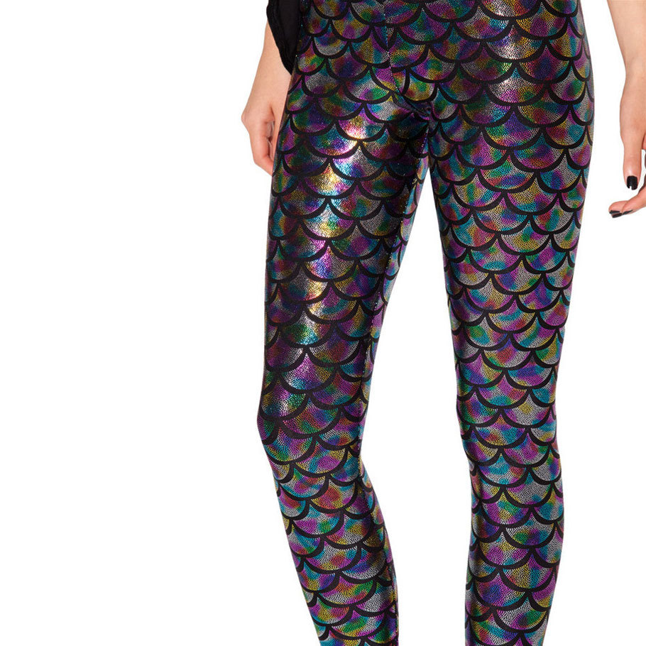 fish scale mermaid leggings dragon scale tights pants