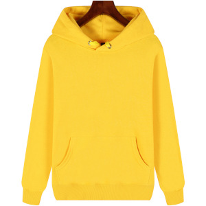 pure 100% cotton pullover hoodie long sleeve