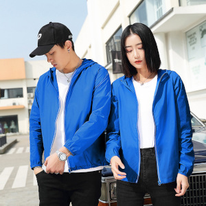 unisex sun protection hoodie jacket lightweight simple raincoat no minimum