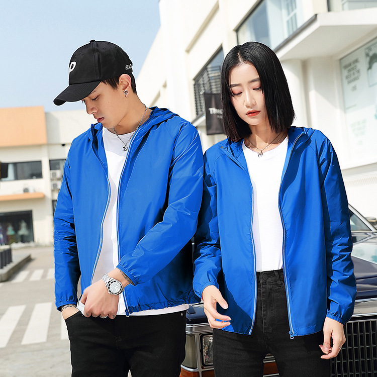 uv sun protection hoodie jacket lightweight raincoat unisex women men lady summer windbreaker