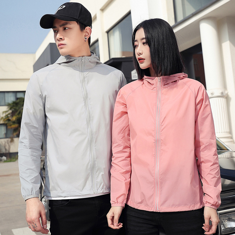 uv sun protection hoodie jacket lightweight raincoat unisex women men lady summer windbreaker