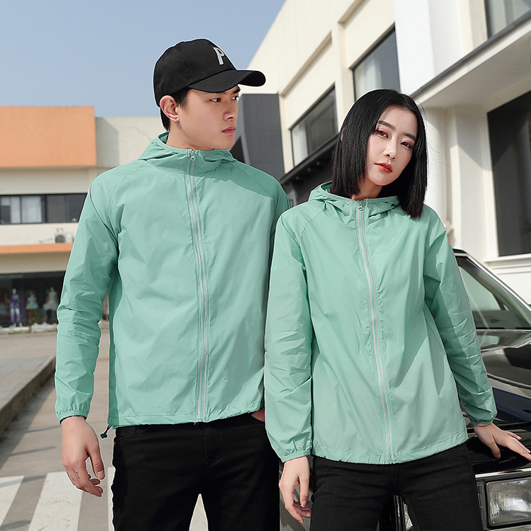 uv sun protection hoodie jacket lightweight raincoat unisex women men lady summer windbreaker