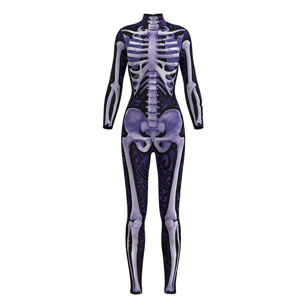 women's costume bodysuit full body catsuit cosplay tights Skeleton