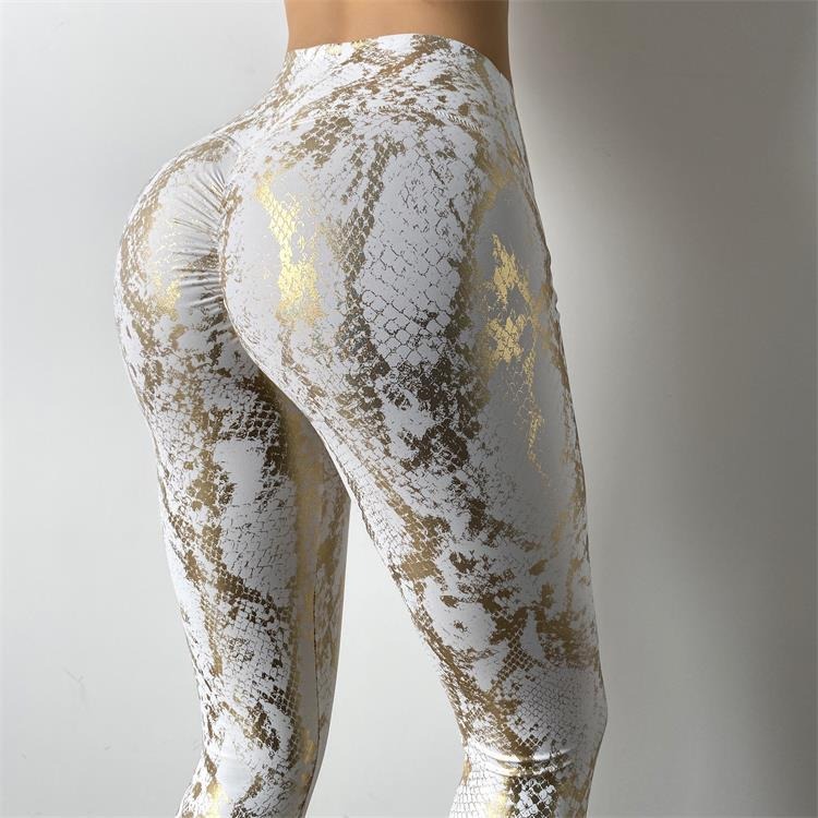 butt lifting peach hip snake skin leggings sexy yoga pants