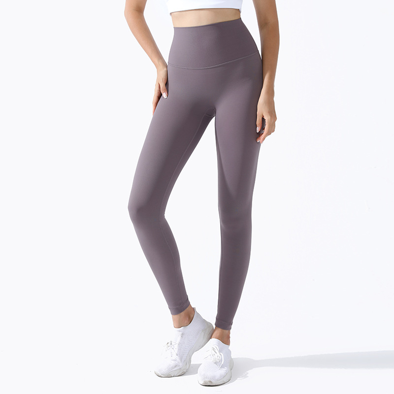 rock gray naked feeling yoga workout gym leggings high waist wholesale